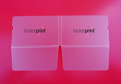stampa Porta mascherina in PPL Porta mascherina tascabile, in PPL da 0,4 mm trasparente con effetto bucciato